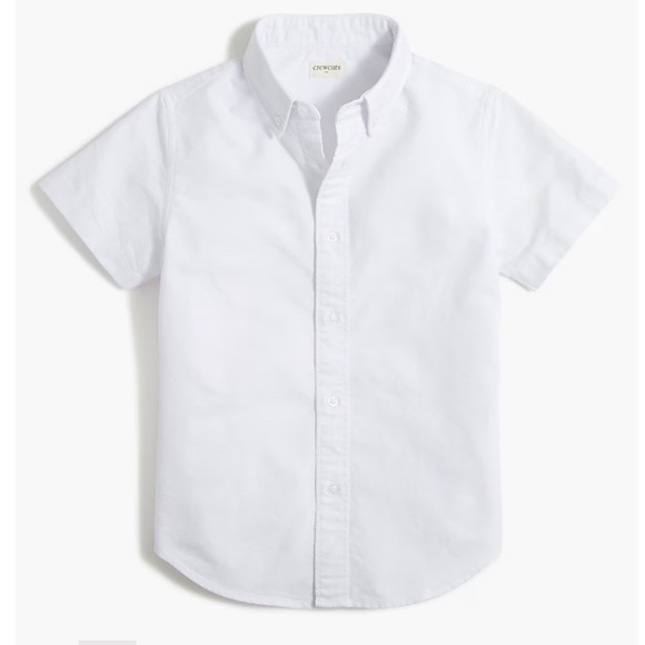 NWT J Crew Factory Crewcuts Boys Short Sleeve Oxford Shirt SZ 8 - Picture 1 of 7